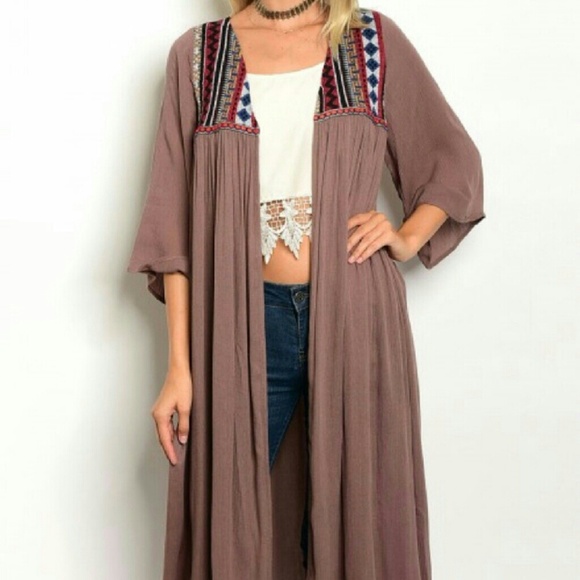 Tops - Tribal Duster Kimono
